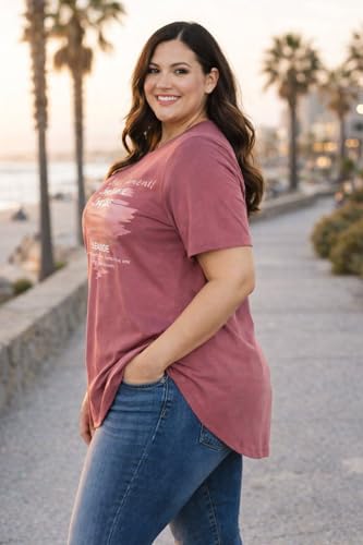 Image of In Love Women's Graphic Printed Cotton Plus Size Longline T-Shirt | Cotton fabric - soft longline T-shirt with easy plus-size fit