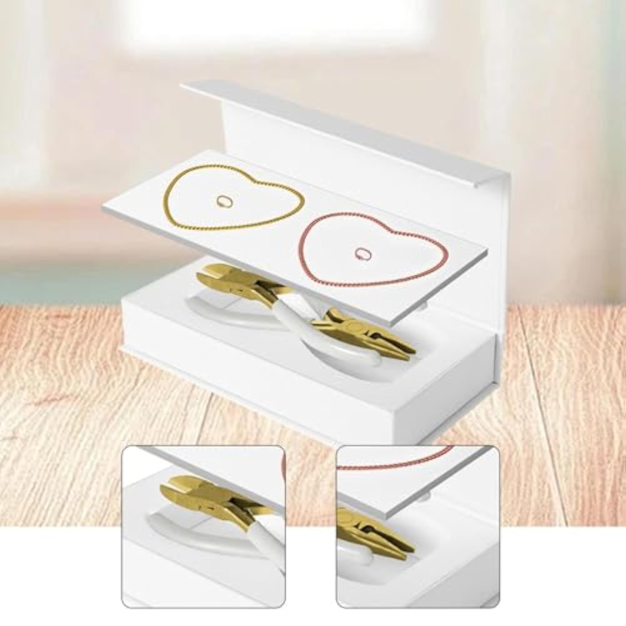Couples Permanent Bracelet Kit, Gold and Rose Gold Wrist Chains