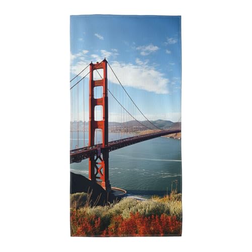 San Francisco Golden Gate Bath Towel, 12"x24