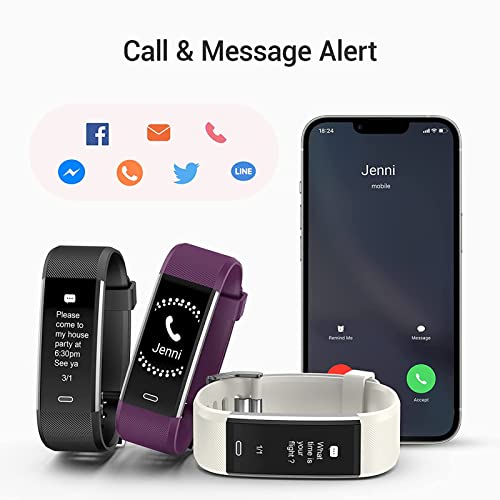 Kummel Fitness Tracker With Heart Rate Monitor, Waterproof Activity Tracker With Pedometer & Sleep Monitor, Calories, Step Tracking For Women Men Light White #TOP5