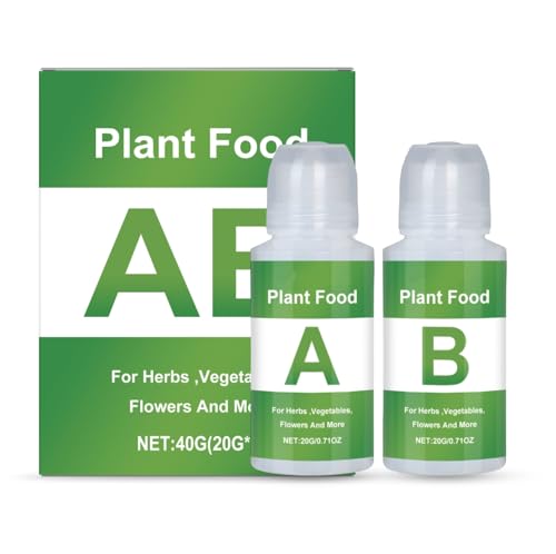 Hydroponic A/B Plant Nutrient Solution, Vegetable Hydroponic Nutrient Solution, Growth Nutrient Formula Liquid Fertilizer, for the growth of vegetables, fruits, flowers, and herbs