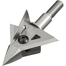 Orion 4 125 Grain Broadhead | Fixed Blade Broadheads 125 Grain | 4 Blade Chisel Tip Broadhead | Archery Broadheads | Quick Change Blades | 1 Cutting Diameter | 3-Pack