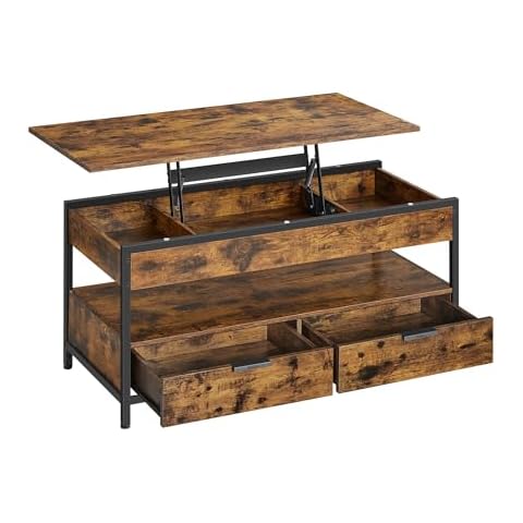 VASAGLE Lift Top Coffee Table with Storage Cover