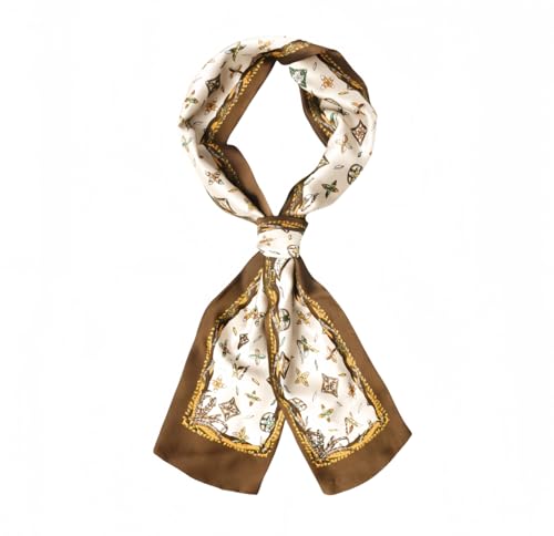 Long Like Silk Neck Head Scarf For Women Purse Bag Scarfs For Handbags Satin Hair Scarf Lightweight Fashion Neck Tie