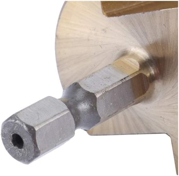 Wiertło do metalu， Wiertło stożkowe sześciokątne do blachy 1PC z tytanu 4-32MM HSS 4241