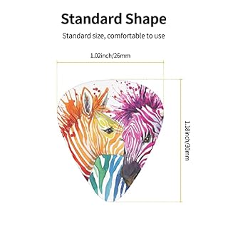 Ensemble de 12 médiators de guitare zèbre colorés mignons pour guitare acoustique, guitare électrique, contrebasse… - Les Beatles, Paul McCartney, John Lennon, RIngo Starr, George Harrison Ensemble de 12 médiators de guitare zèbre colorés mignons pour guitare acoustique, guitare électrique, contrebasse… – Image 4