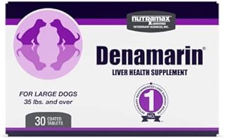 Nutramax Denamarin Liver Health Supplement for Large Dogs - With S-Adenosylmethionine (SAMe) and Silybin, 30 Tablets