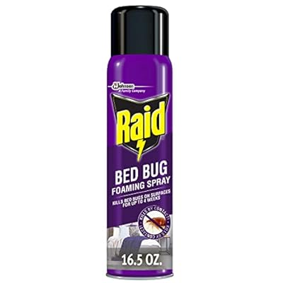 Raid Bed Bug Foaming Spray, Kills Bed Bugs and Their Eggs, for Indoor Use, Non-Staining, Keeps Killing for Weeks, 16.5 oz Pack of 1
