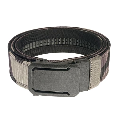 Ceinture en nylon pour homme avec boucle à clip et sangle double couche ultra résistante