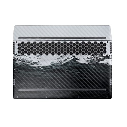 Image of MightySkins Carbon Fiber Skin Compatible With Alienware M17 R5 (2022) Full Wrap Kit - Mountain Waves | Protective Durable Textured Carbon Fiber Finish | Easy To Apply & Change Styles | Made in the USA