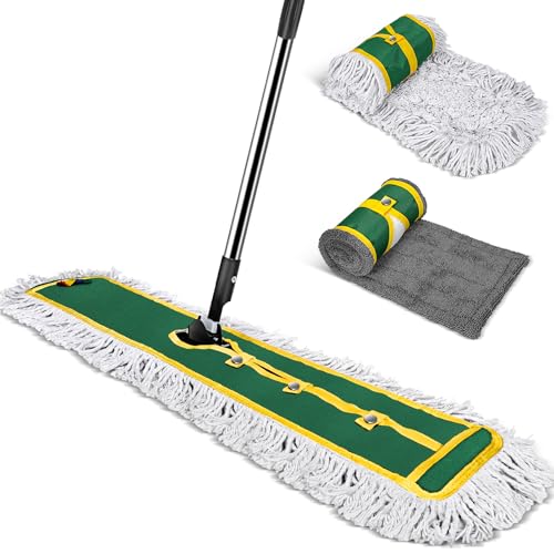 42" Commercial Dust Mop for Floor Cleaning, MASTERTOP Large Flat