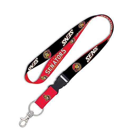 NHL Ottawa Senators Lanyard with Detachable Buckle, 3/4"