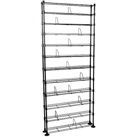 Atlantic Maxsteel 12 Tier Shelving - Heavy Gauge Steel Wire Shelving for 864 CD/450 DVD/Blu-Ray/Games in Gunmetal,38408071 Cover