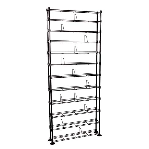 Atlantic Maxsteel 12 Tier Shelving - Heavy Gauge Steel Wire Shelving for 864 CD/450 DVD/Blu-Ray/Games in Gunmetal,38408071