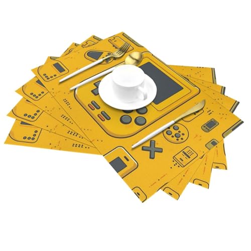 Set de table anti-tache lavable pour protéger la table des assiettes chaudes - 6