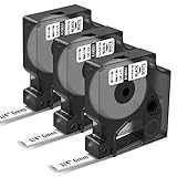 Fimax Replace 18051 Dymo 5200 Heat Shrink Labels 1/4", Cable and Wire Heat Shrink Tubing, Work with