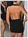 SweatyRocks Women's Backless Halter Dress Low Cut Sleeveless Bodycon Mini Dresses Rave Clubwear Black X-Small