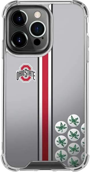 Skinit Clear Phone Case Compatible with iPhone 14 Pro - Officially Licensed Ohio State University Buckeyes Design
