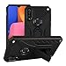 Galaxy A20S Case,Full Body Protective Silicone Gel Personalised Tough Armor Phone Case with A Kickstand Holder for Samsung Galaxy A20S (Black)