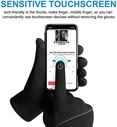 coskefy Winterhandschoenen voor dames en heren, winddicht, antislip, ademend, winterhandschoenen voor kamperen, wandelen, bergbeklimmen, fietsen, hardlopen, klimmen - Image 5