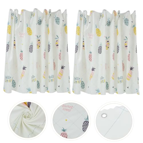 Rideau de salon en coton double couche lot de 2 - 6