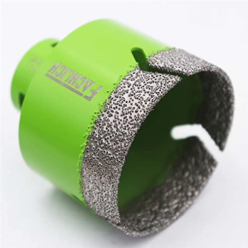FACHLICH Diamantbohrer Fliesenbohrer 60mm Diamant-Bohrkronen Lochsäge M14 Gewinde für Porzellan Fliese Keramik Granit Marmor Trockenbohren
