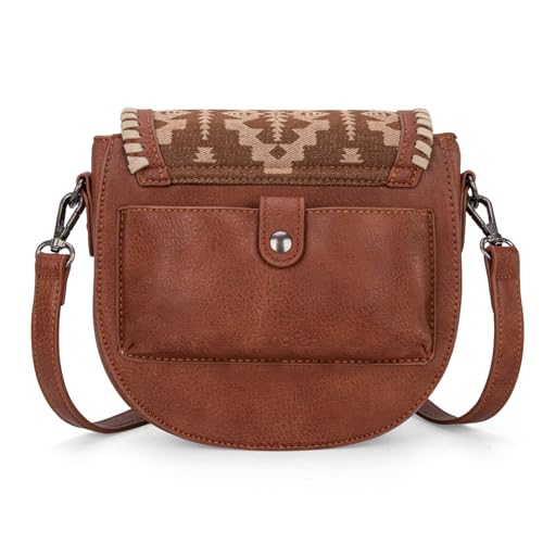 Wrangler Saddle Bag Purses for Women Small Crossbody Satchal Bag Embossed Braid Handbags2
