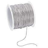 nbeads Cadena de hueso de serpiente de 10 m, 1 mm, acero inoxidable, cadena de fabricación de joyas, con bobina para collares, pulseras, fabricación de joyas, manualidades