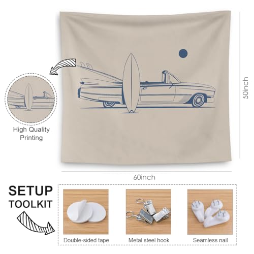 Qgfm 493 Beach Tapestry, Beachy Room Decor Aesthetic thumb #5