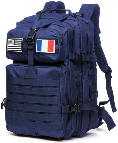 Sac À Dos Tactique 50 Litres - Grande Capacité Système MOLLE Mili...