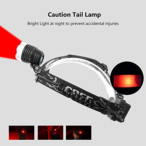 Miular Red Light Headlamp Flashlight 3 Modes Led Night Vision Headlight For Astronomy Hunting Camping Reading #TOP4