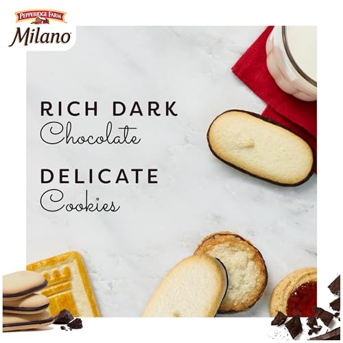 Image of Pepperidge Farm Milano Dark Chocolate Cookies, Single Serve Snack Pack, 1.2 oz.