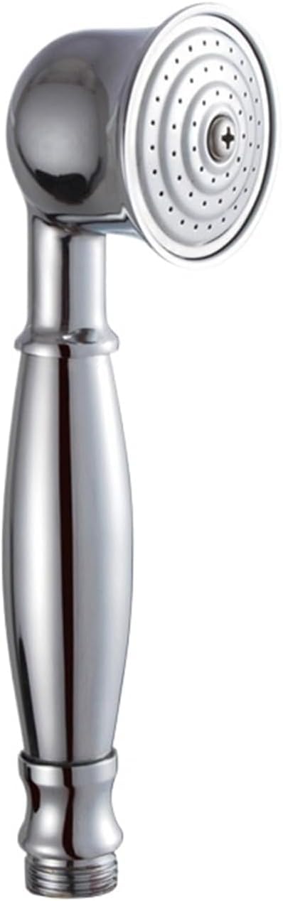 Retro Handbrause Aus Messing – Chrom, Wassersparend, Mit Druckplatte, Für Hohen Und Niedrigen Wasserdruck, Ca. 17,5 Cm