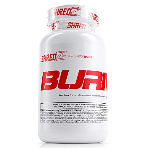 SHREDZ Fat Burner Supplement Pill for Men, Lose Weight, Increase Energy, Boost Metabolism, Best Way to Shed Pounds - 60 Capsules (30 Day Supply)