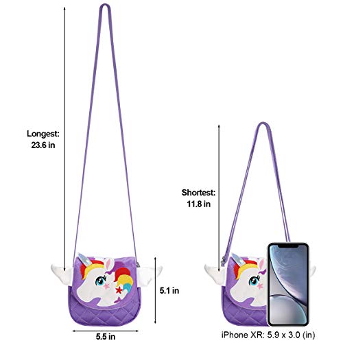 Little Girls Purses for Kids - Toddler Mini Cute Princess Handbags Shoulder Crossbody Messenger Bag Toys Gifts by DEEKEY - Used condition - Image 5