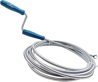 THORQUE Professional Drain Unblocker 5M (16.40 ft) with Claw (13 mm), Flexible Plumbing Snake, Sink Unblocker and Drain Unblocker Tool, Drain Auger Spring with Claw