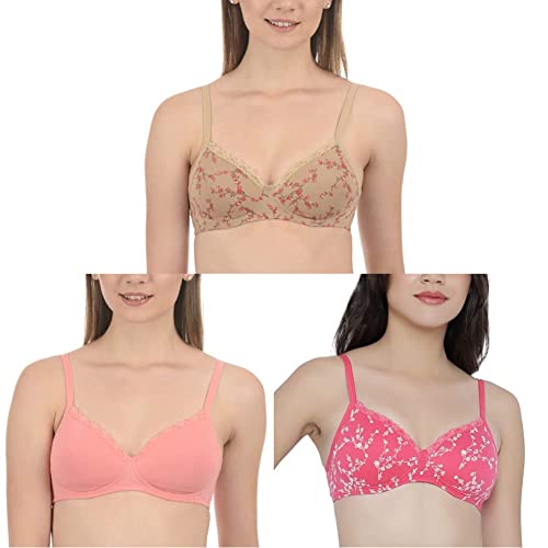 Image of Amante Women's Bra Non-Padded Non-Wired (Pack of 3)