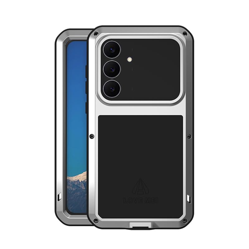 LOVE MEI Odporny na wstrząsy i wodoodporny futerał do Samsung Galaxy S25 FE Integral 360 Francja Szary