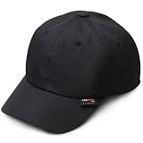[ヒデトレーディング] キャップ メンズ 黒 無地 CORDURA コーデュラ ローキャップ シンプル 浅め 6パネル ナイロン 帽子 (ブラック)
