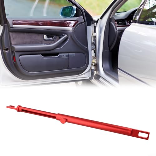 Soporte telescópico para puertas con soporte de fijación de aluminio rojo miniatura 5