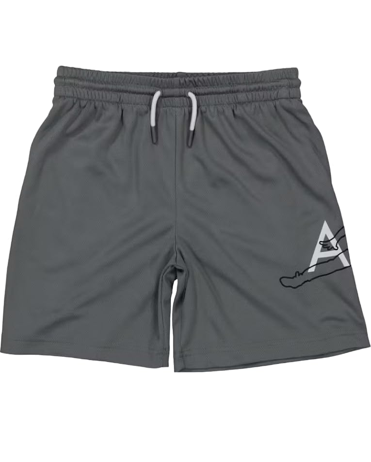 Nike Air Jordan Big Kids Boys' Jumpman Mesh Shorts (US, Alpha, X-Large, Regular, Smoke Grey)2
