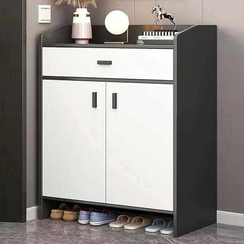 Meuble rangement chaussures gain de place pour résoudre le désordre du couloir