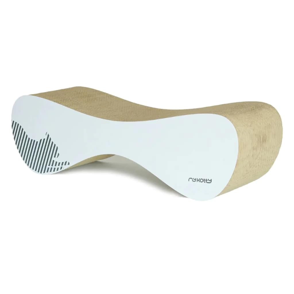 myKotty: Rascador Gato Carton Reversible para Dormir y divertirse - Tapete Corrugado portátil Hecho a Mano - Cama de cartón Horizontal de Doble Cara y no tóxica Muebles para Mascotas Vigo