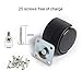 5pcs 1-inch Furniture casters ，Replacement cart Caster, Black Nylon Plastic Small Swivel Wheels with Screws, Used for workbenches and Moving Drawer Cabinet Tables