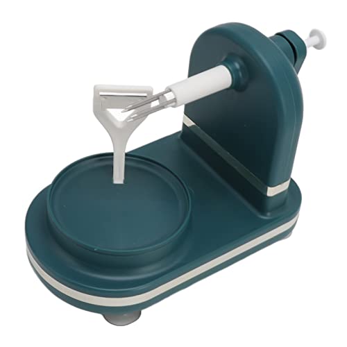Machine à éplucher les fruits, éplucheur à manivelle en acier inoxydable PP pour la maison et la cuisine (vert)