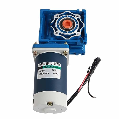 Moteur à engrenage à vis sans fin 90W DC24V 2200R/min acier inoxydable 60