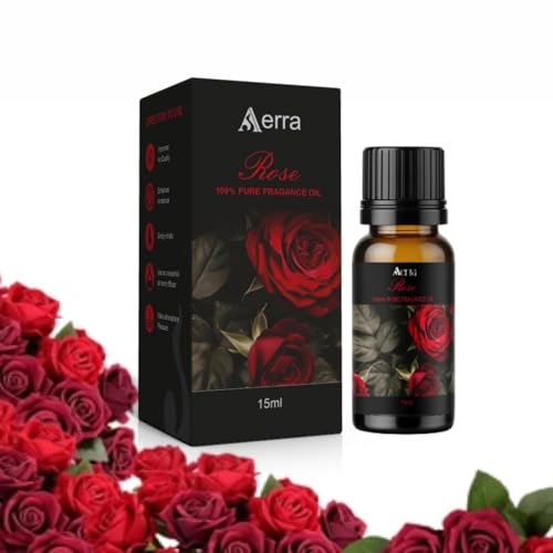 Image of Aerra Rose Fragrance Oil 15ml | Long-Lasting | Soaps & Diffuser |