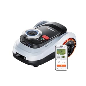 Segway Navimow i220 LiDAR Robot Tondeuse pour 2000 m², Roues Tout-Terrain pour pentes de 45%, LiDAR à Semi-conducteurs et Vision, cartographie Automatique, sans Fil, sans antenne, 4G intégré
