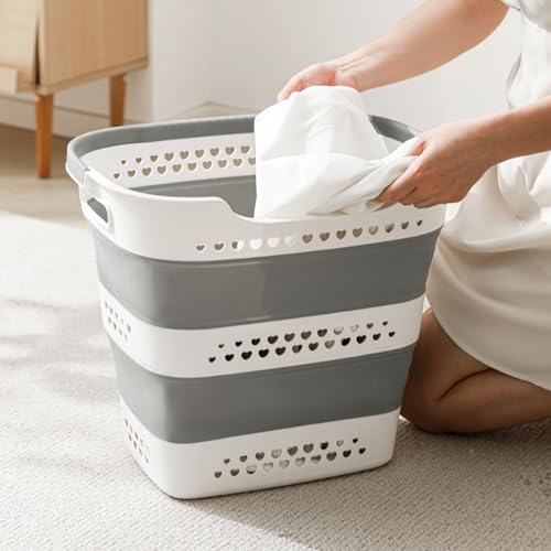 Cesta para la colada ideal para dormitorios y baños con poco espacio 3