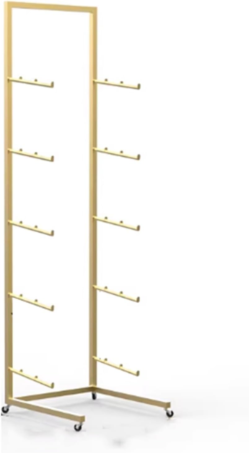 5 Tier Skateboard Racks Floor Stand Holder, Iron, Freestanding, Commercial Snowboard Storage Rack, for Deck, Longboard, Garage